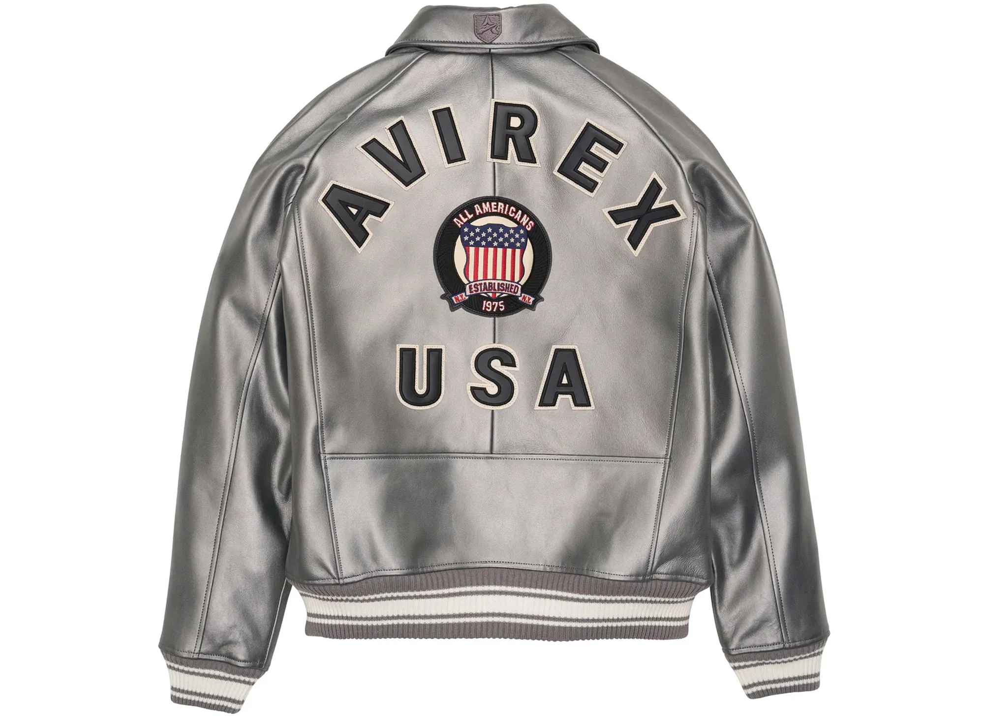 Avirex L.E. SILVER METALLIC ICON JACKET