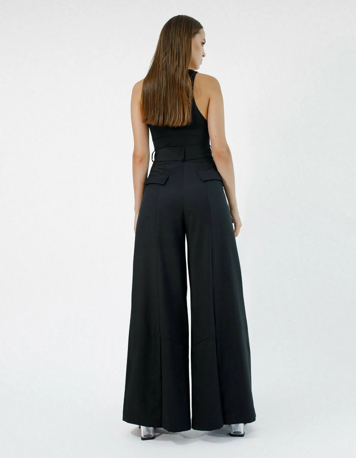 Black Wide-Leg Pants