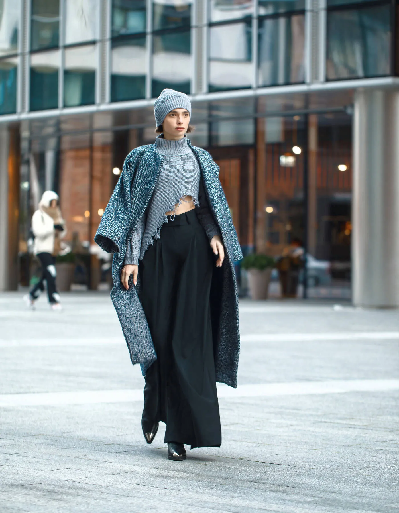 Black Wide-Leg Pants