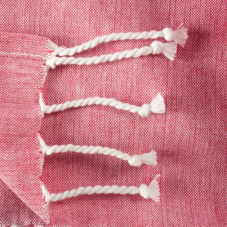 DII Coral 1" Stripe Fouta Towel