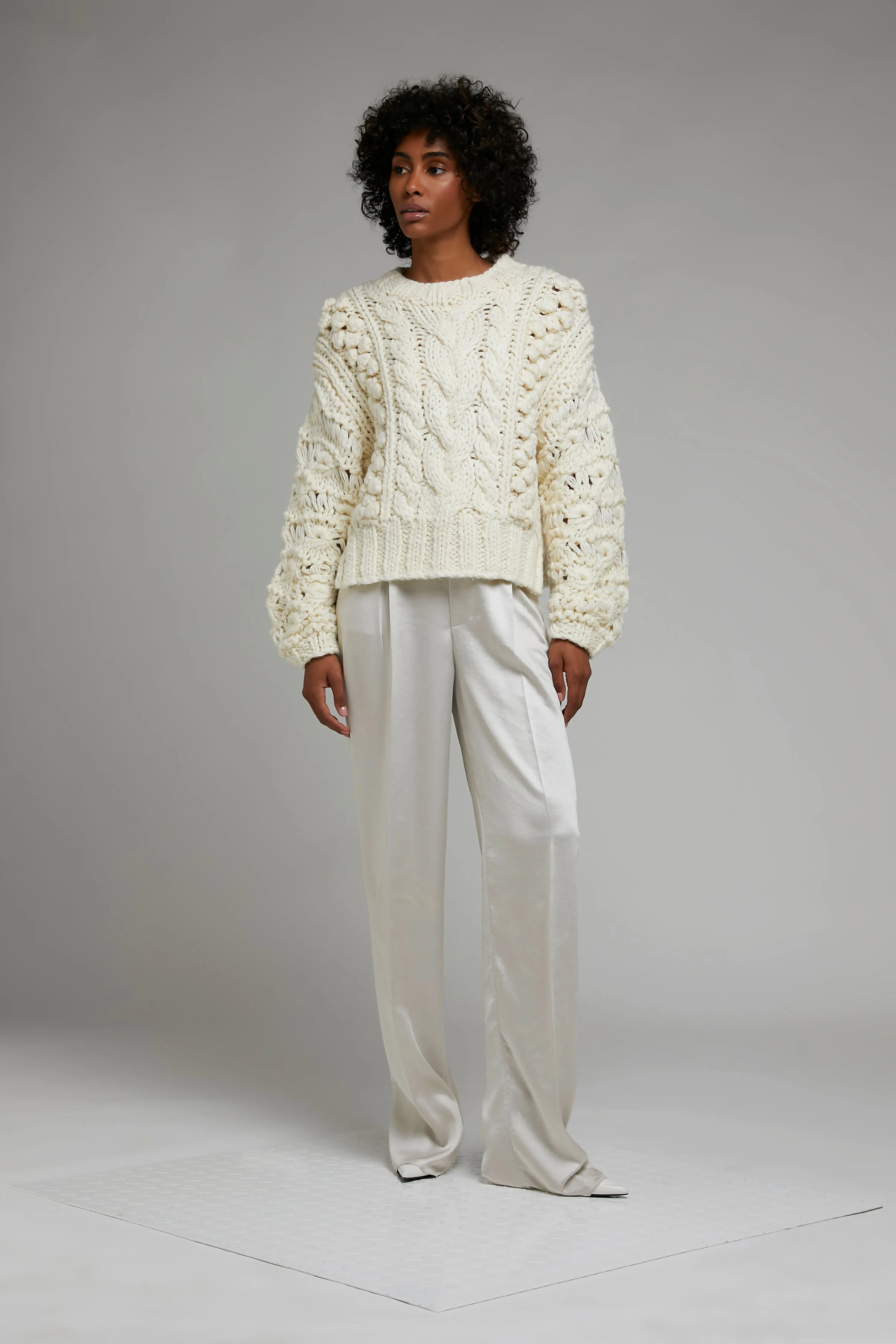 ELLA CABLE KNIT SWEATER