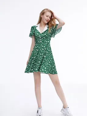 Floral Mini 'Peter Pan' Dress