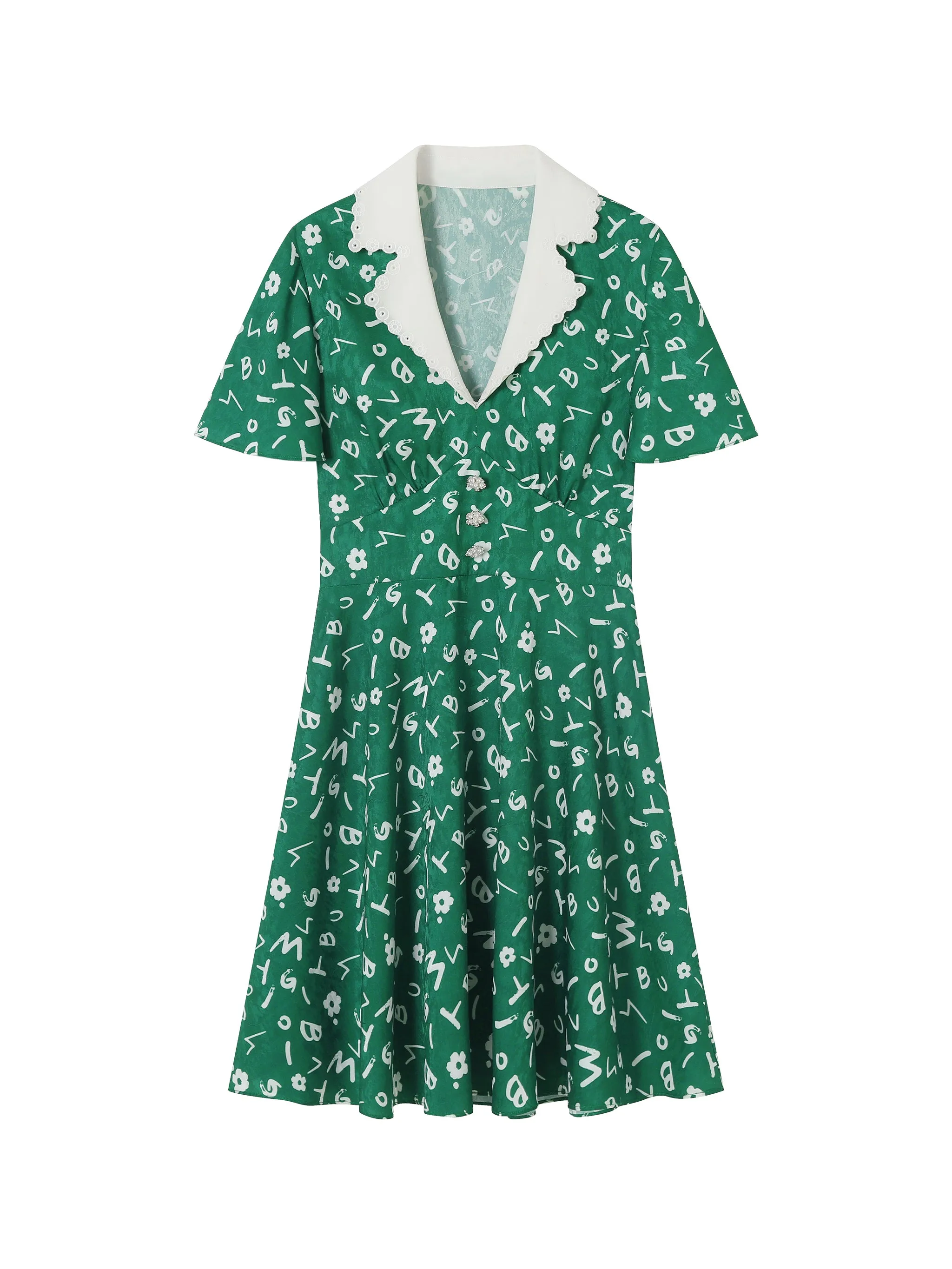 Floral Mini 'Peter Pan' Dress