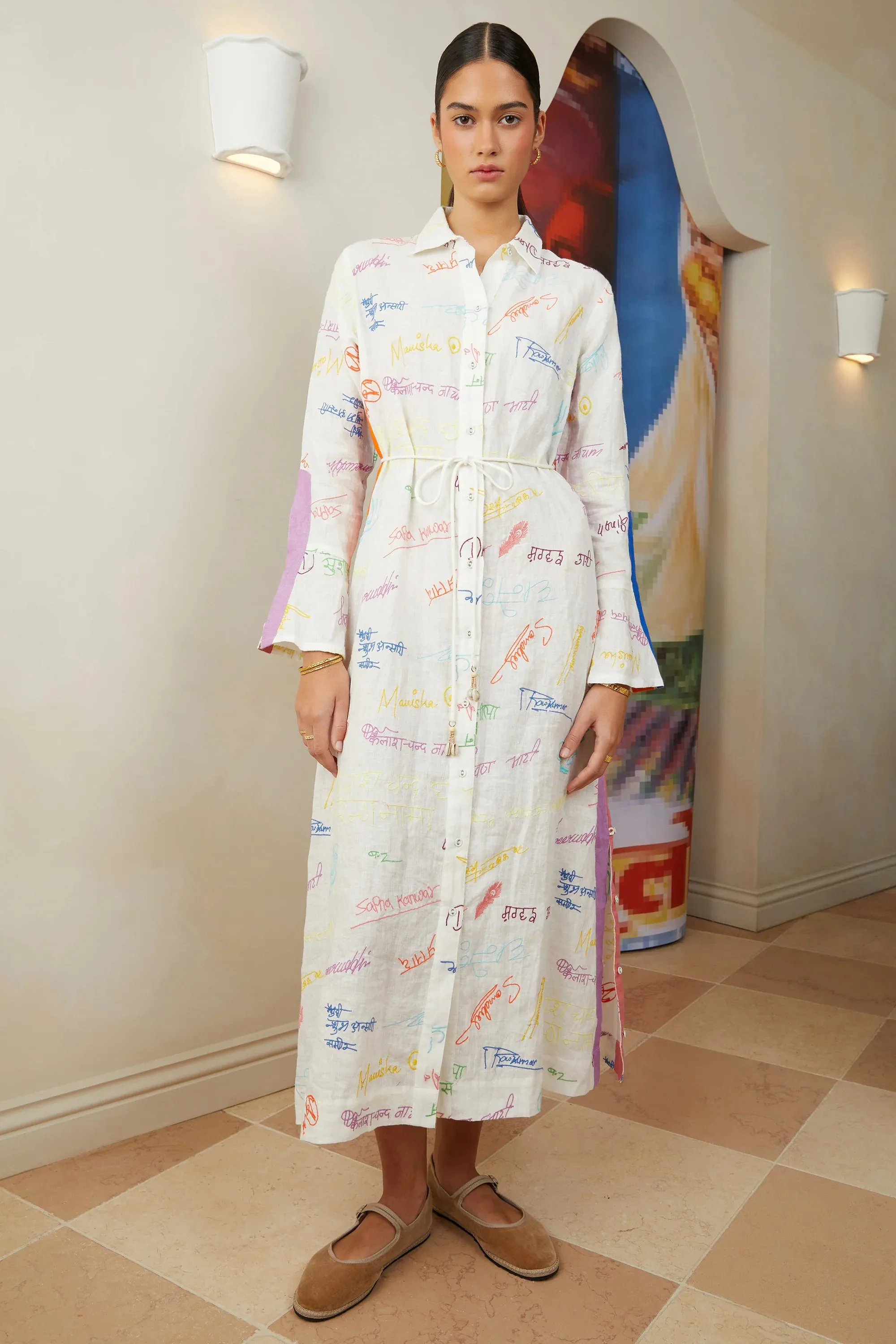 Hannah Chiara Maxi Shirt Dress