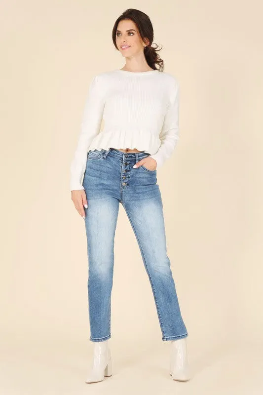 Irresistible You Peplum Sweater
