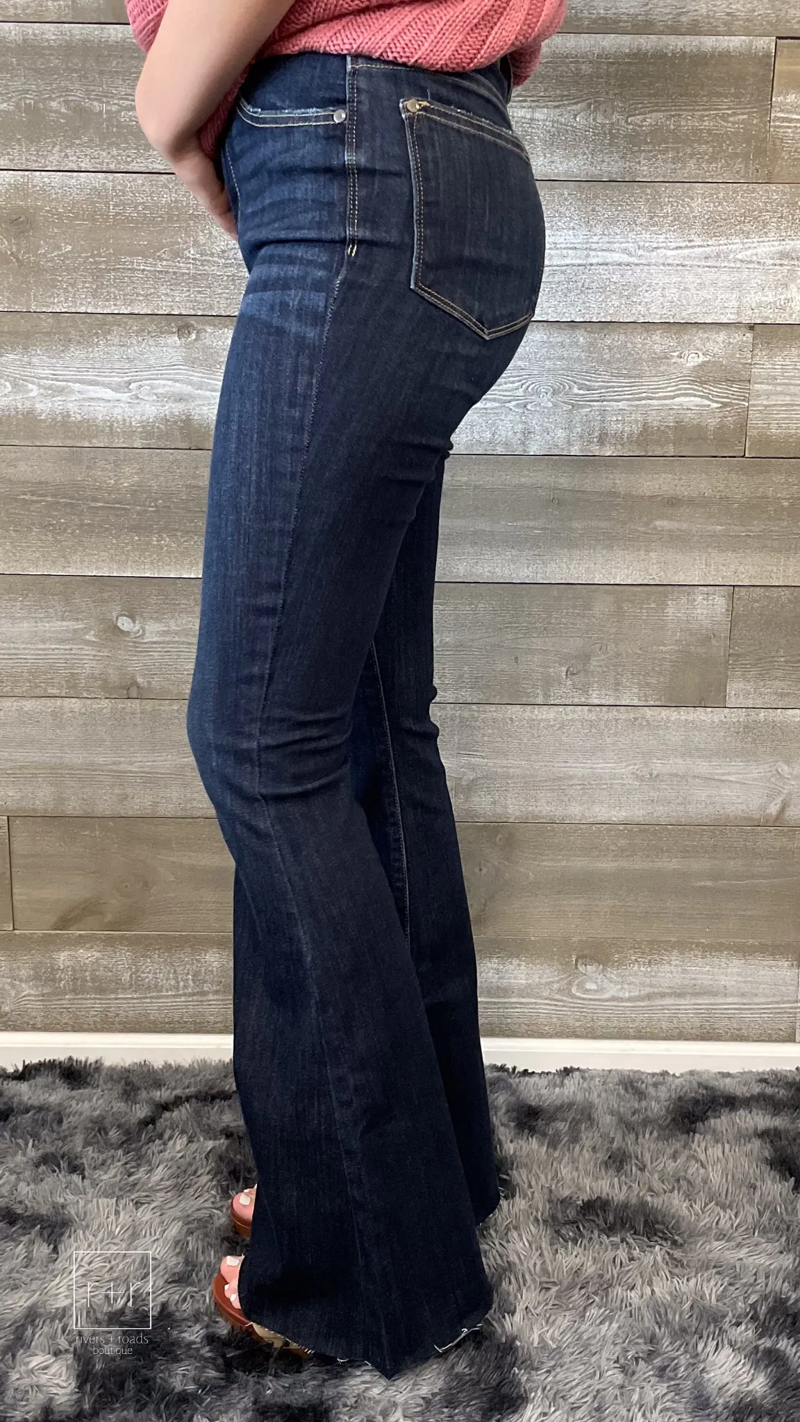 Judy Blue Raw Hem Tall & Long Flare