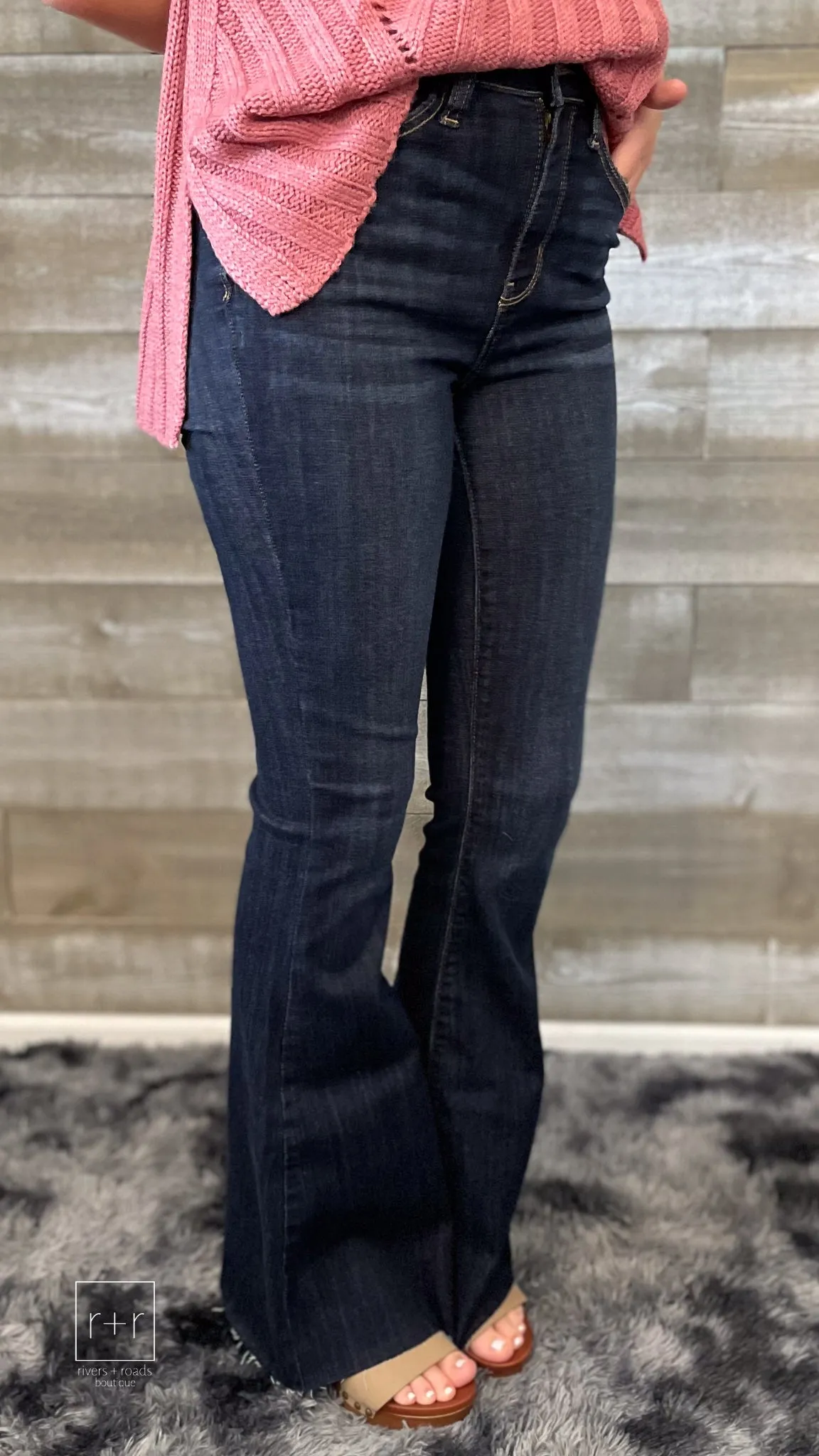 Judy Blue Raw Hem Tall & Long Flare