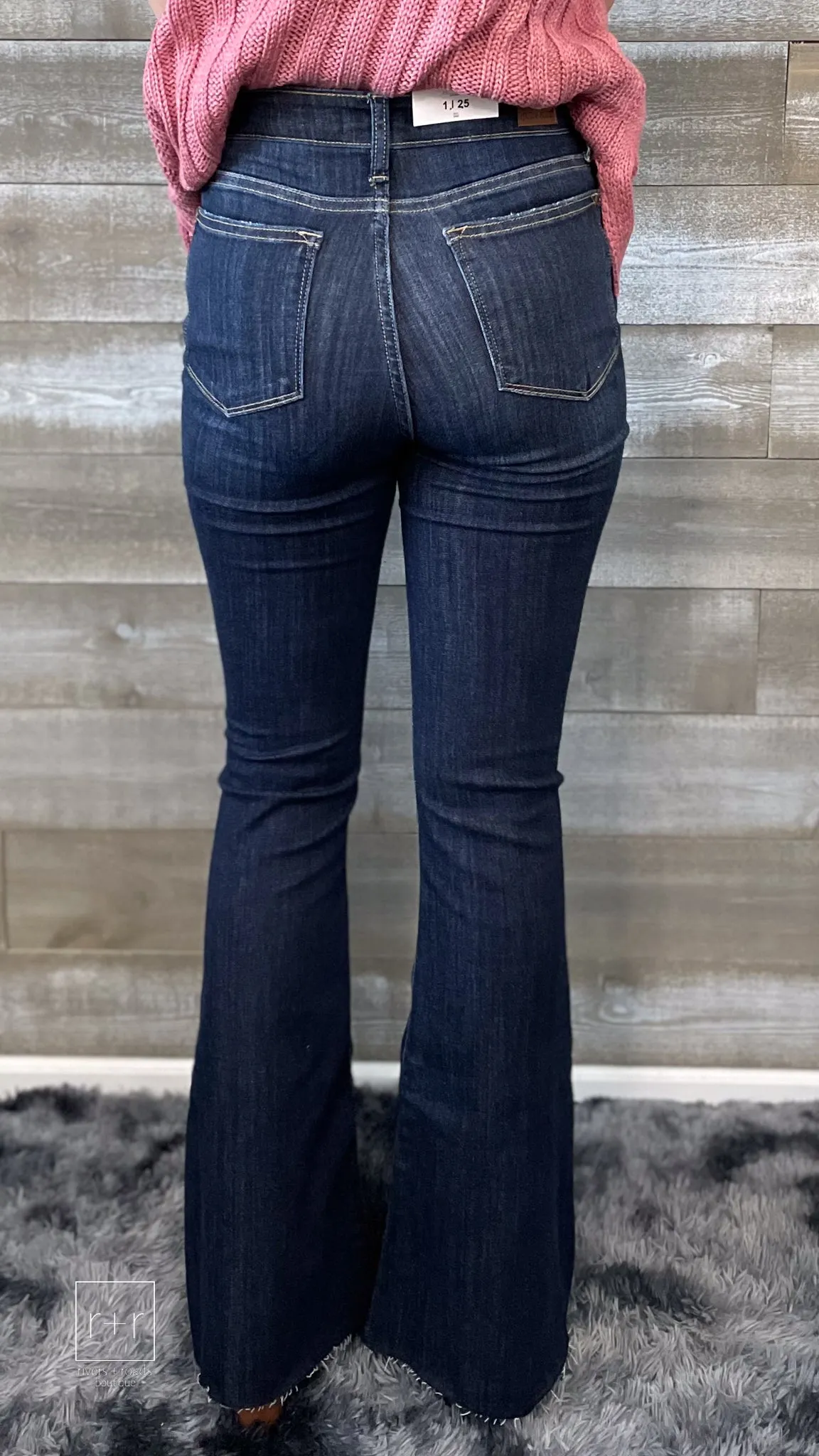 Judy Blue Raw Hem Tall & Long Flare