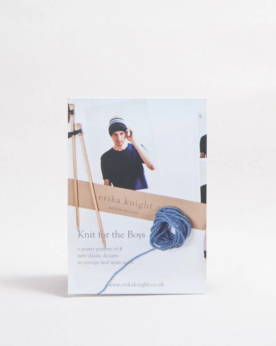 Knit for the Boys (4 patterns in poster format)