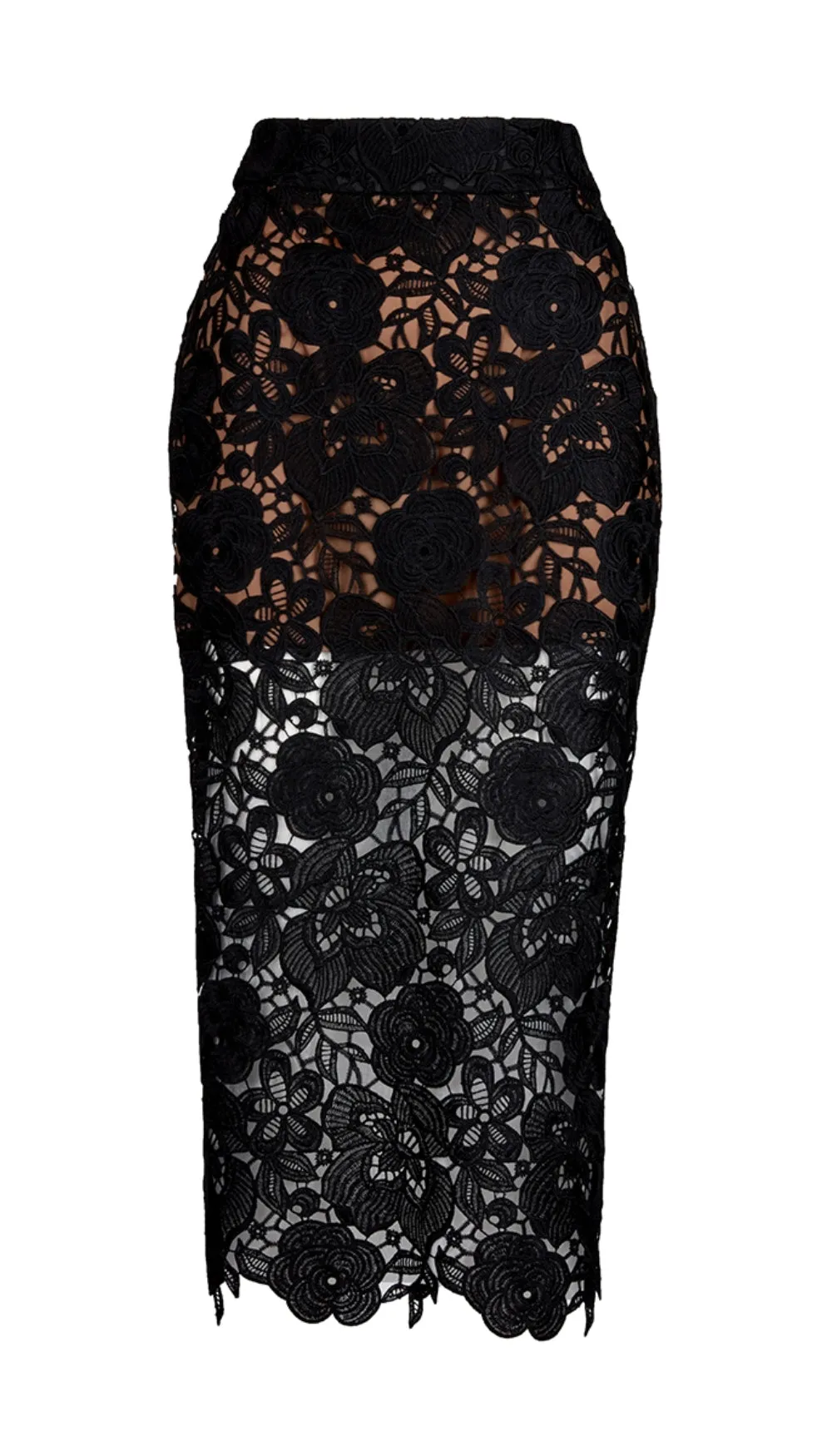 Lace Pencil Skirt
