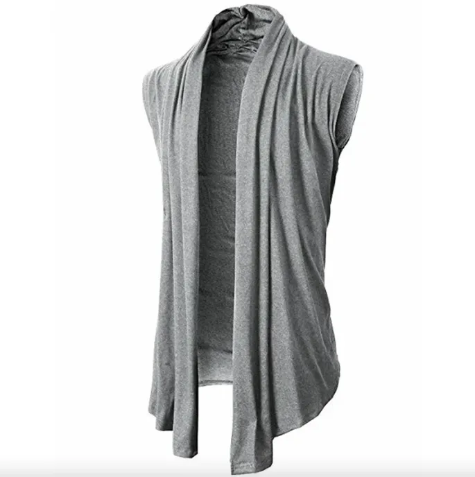 Men's Cardigan Festival Party Outfits Black Blazer Gothic Burning Man Long Sleeves Cardigan Kimono