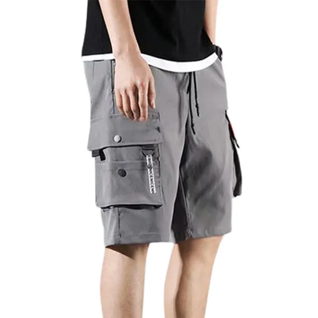 Men's Solid Multi-pocket Cargo Pants