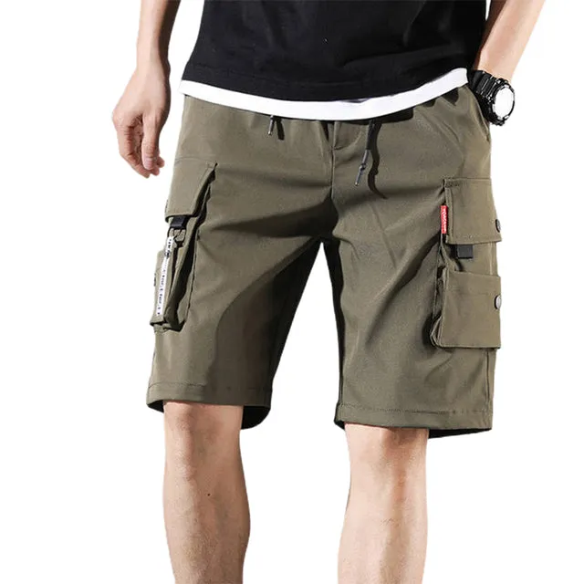 Men's Solid Multi-pocket Cargo Pants