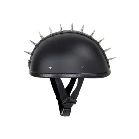 Motorcycle Helmet Adhesive 1" Long Spikes With Polished Metallic Skull … Motorcycle Helmet Adhesive 1" Long Spikes With Polished Metallic Skull …