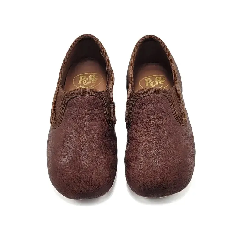 Pepe'  Wood Brown Soft Smoking Slip On 280