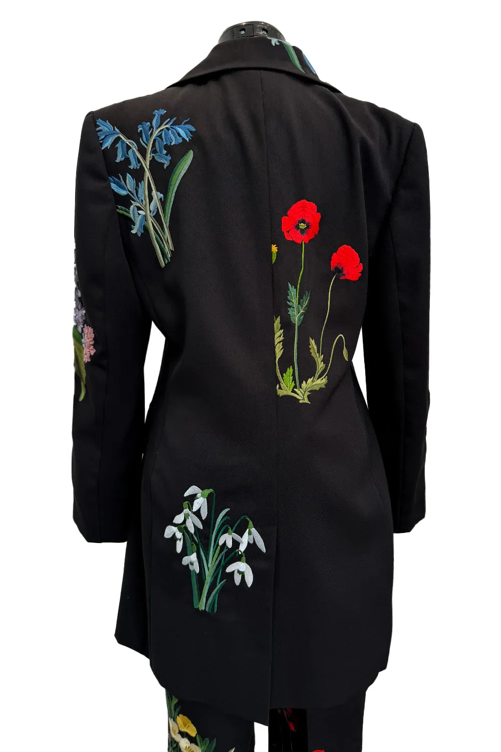 Prettiest Resort 2016 Stella McCartney Look 8 Crisply Tailored Jacket & Pant Suit w Floral Embroidery