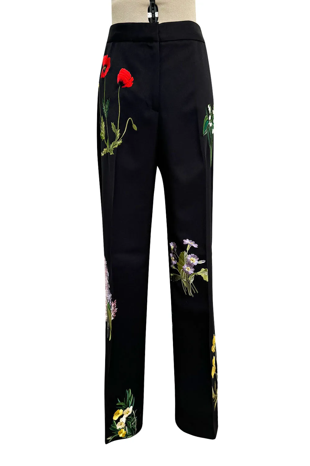 Prettiest Resort 2016 Stella McCartney Look 8 Crisply Tailored Jacket & Pant Suit w Floral Embroidery