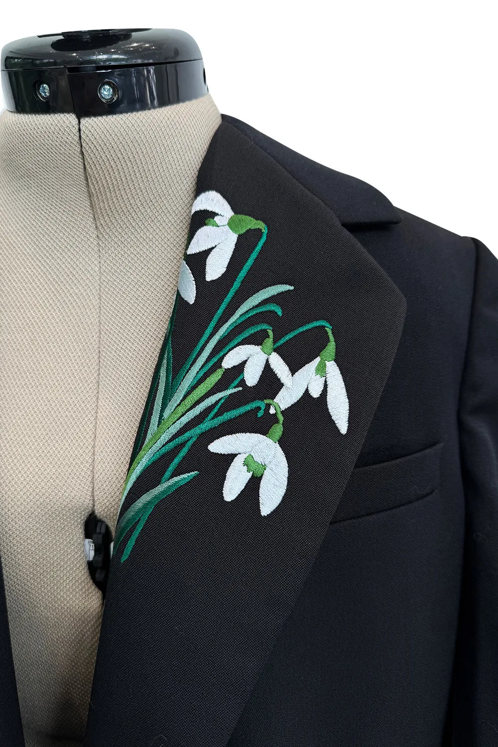 Prettiest Resort 2016 Stella McCartney Look 8 Crisply Tailored Jacket & Pant Suit w Floral Embroidery
