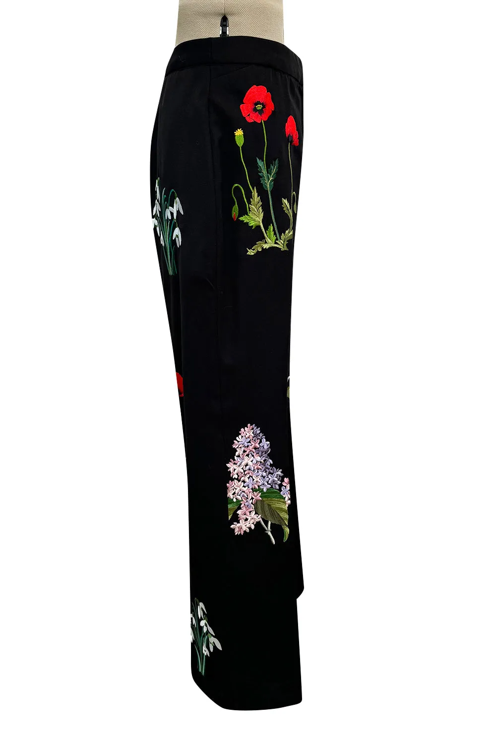 Prettiest Resort 2016 Stella McCartney Look 8 Crisply Tailored Jacket & Pant Suit w Floral Embroidery