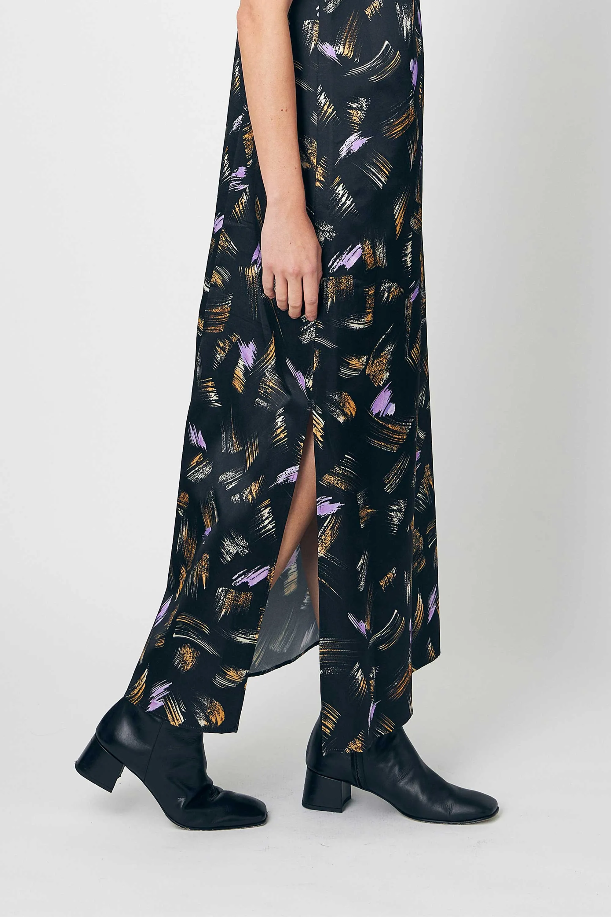 PRINTED SLIP DRESS