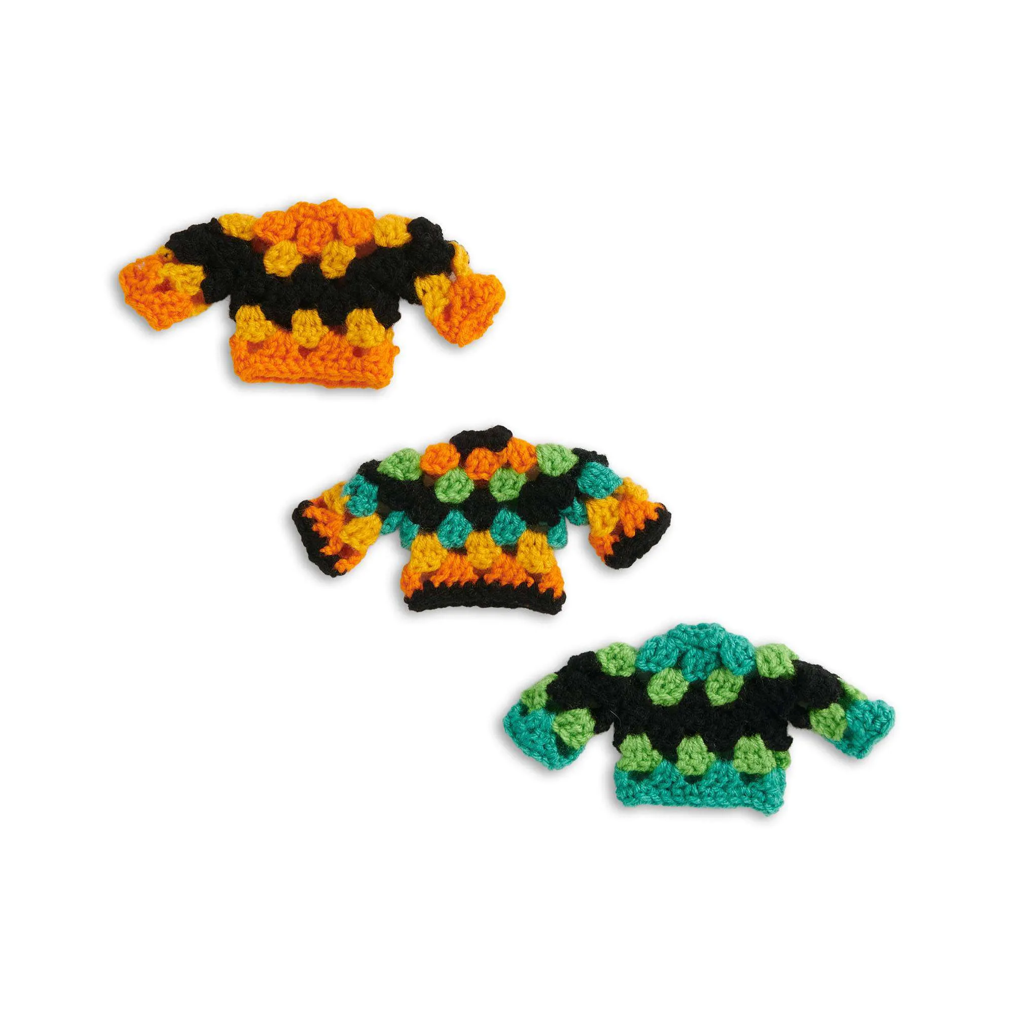 Red Heart 50G Crochet Granny Sweater Ornaments