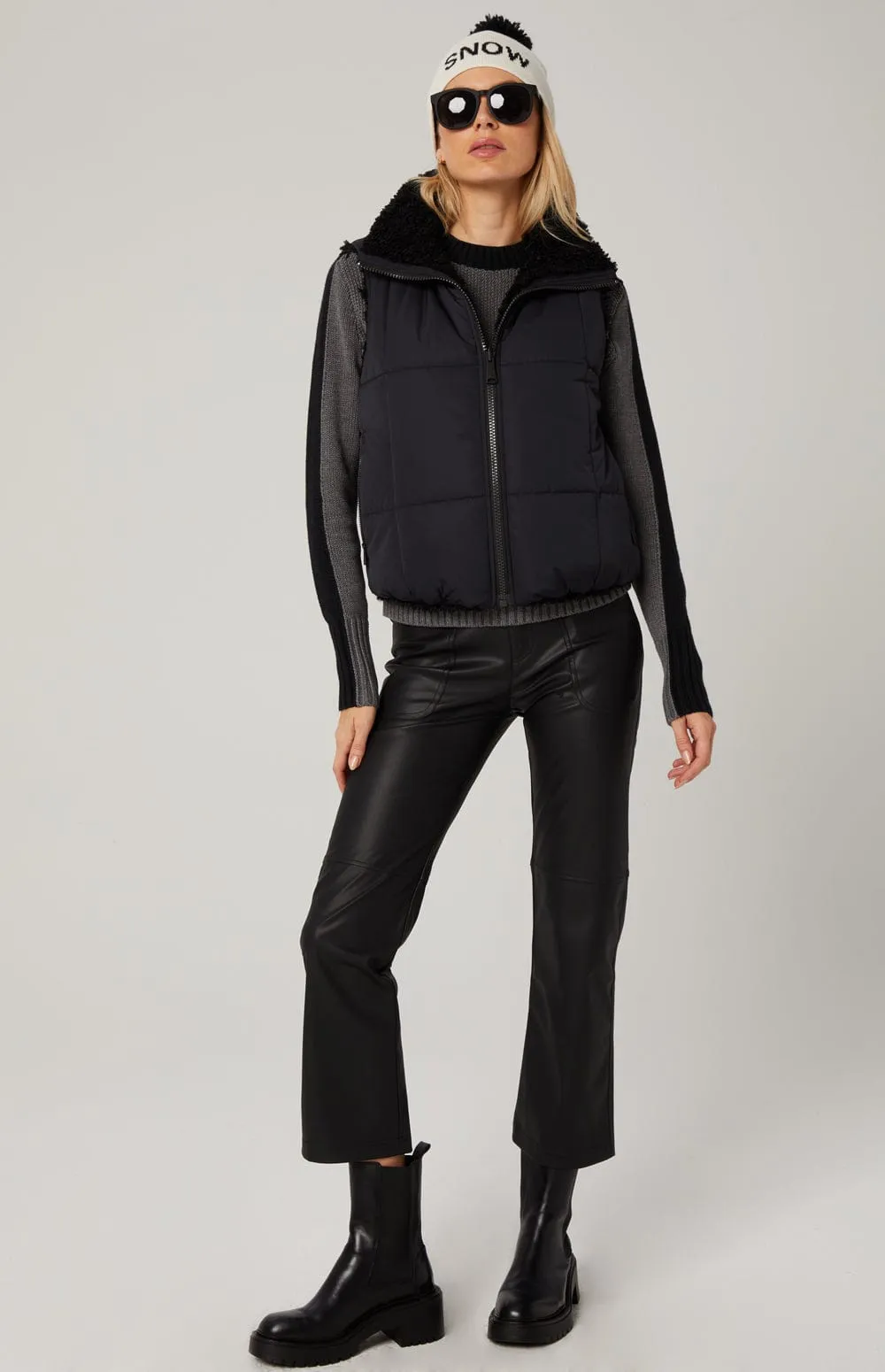 Sonja Reversible Vest | Black