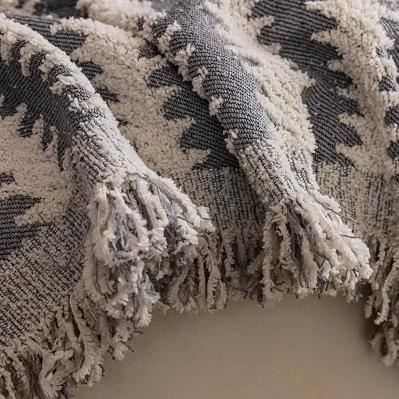 Thicken Chenille Blanket Classic Black Stripe Sofa Blanket Summer Couch Non Slip Blanket Office Nap Shawl Cushion Sofa Covers 담요