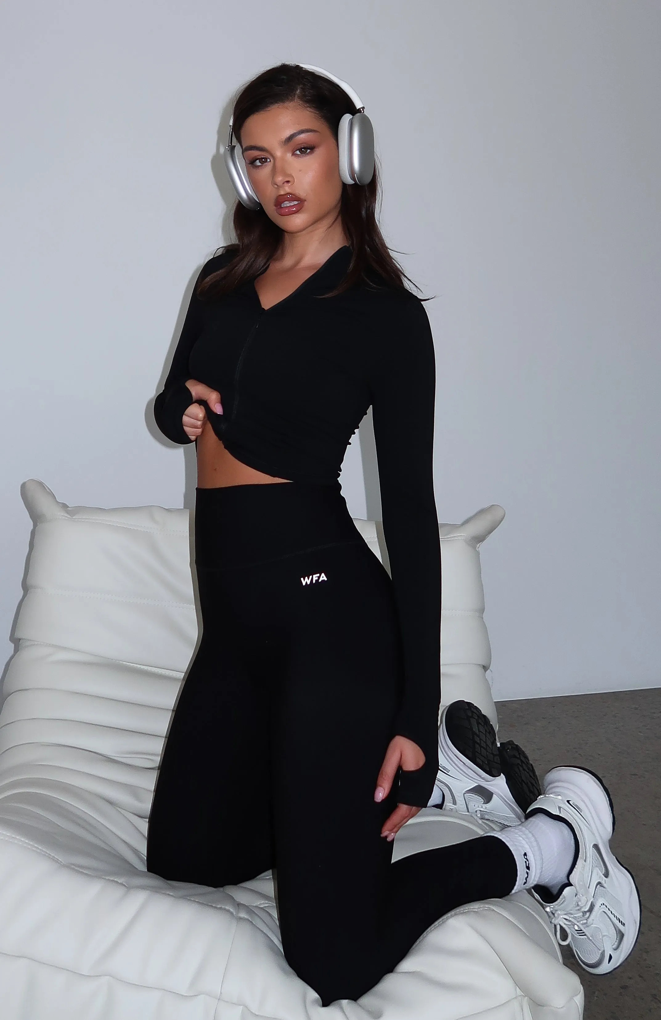 Times Up Crop Jacket Black