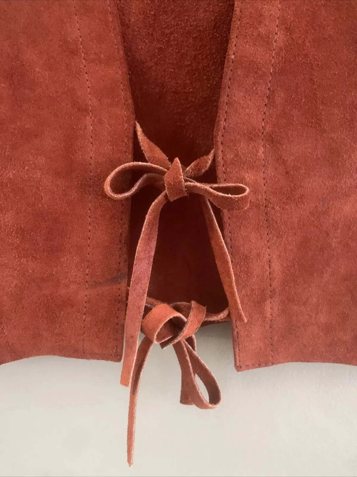 Vintage Scala Suede Vest 70’s Woodstock small