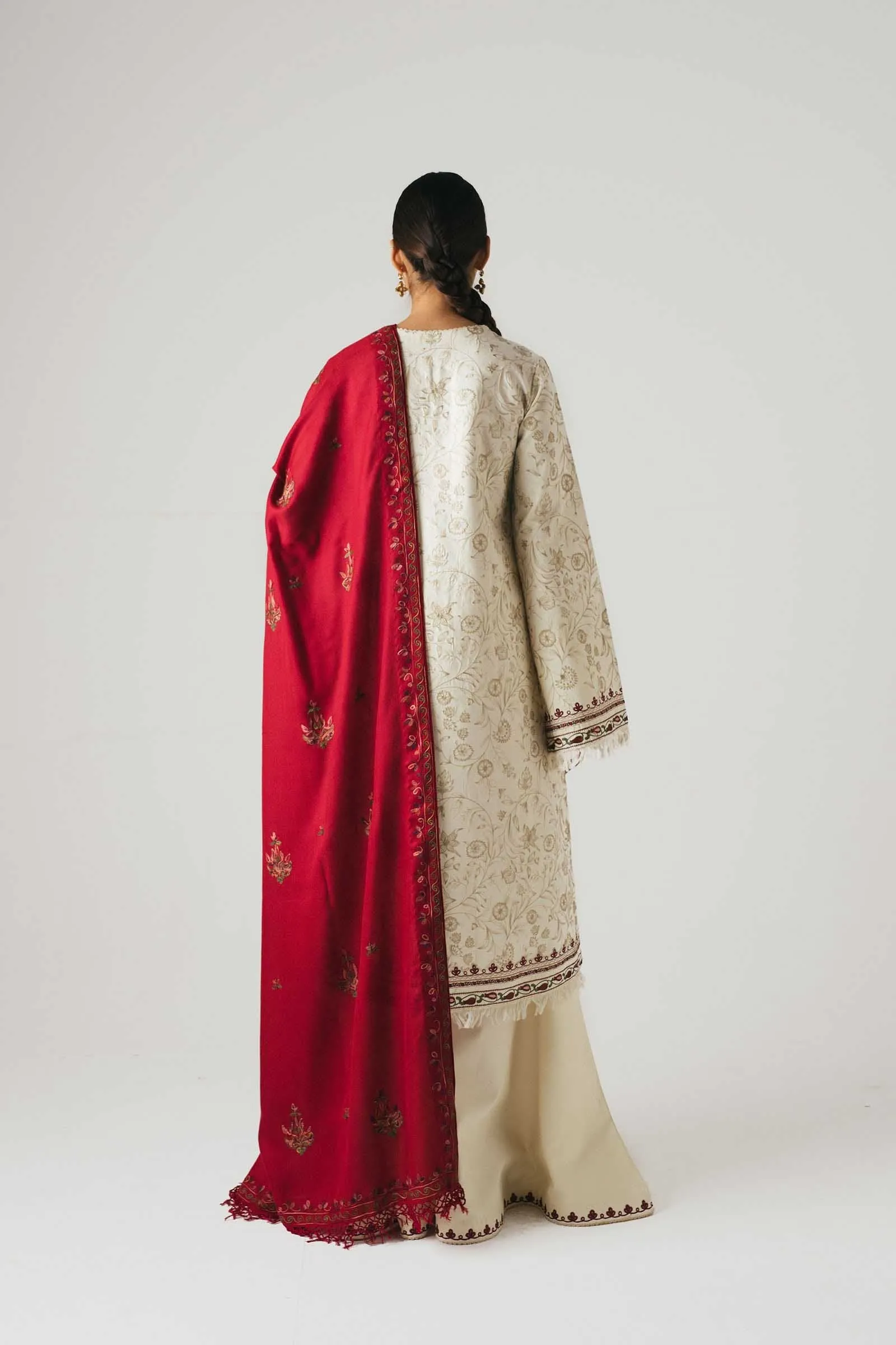 Zara Shahjahan Winter Collection (with Shawl) – Nissa